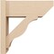Ekena Millwork 8-in W x 20-in D x 20-in H Funston Slat Rough Cedar Woodgrain TimberThane Outlooker, Primed Tan OUTUR080X20X20FST24RCPR - alternate 4